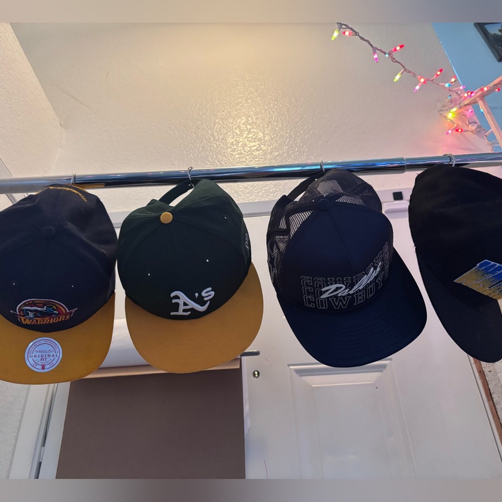Warriors,  A's, & Cowboys  flatbills men’s hats